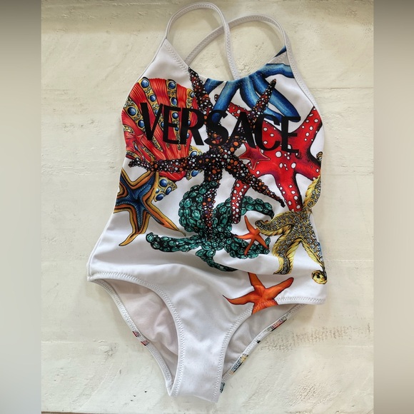 Versace Girl's Tresor De La Mer One-Piece Swimsuit - Picture 1 of 8